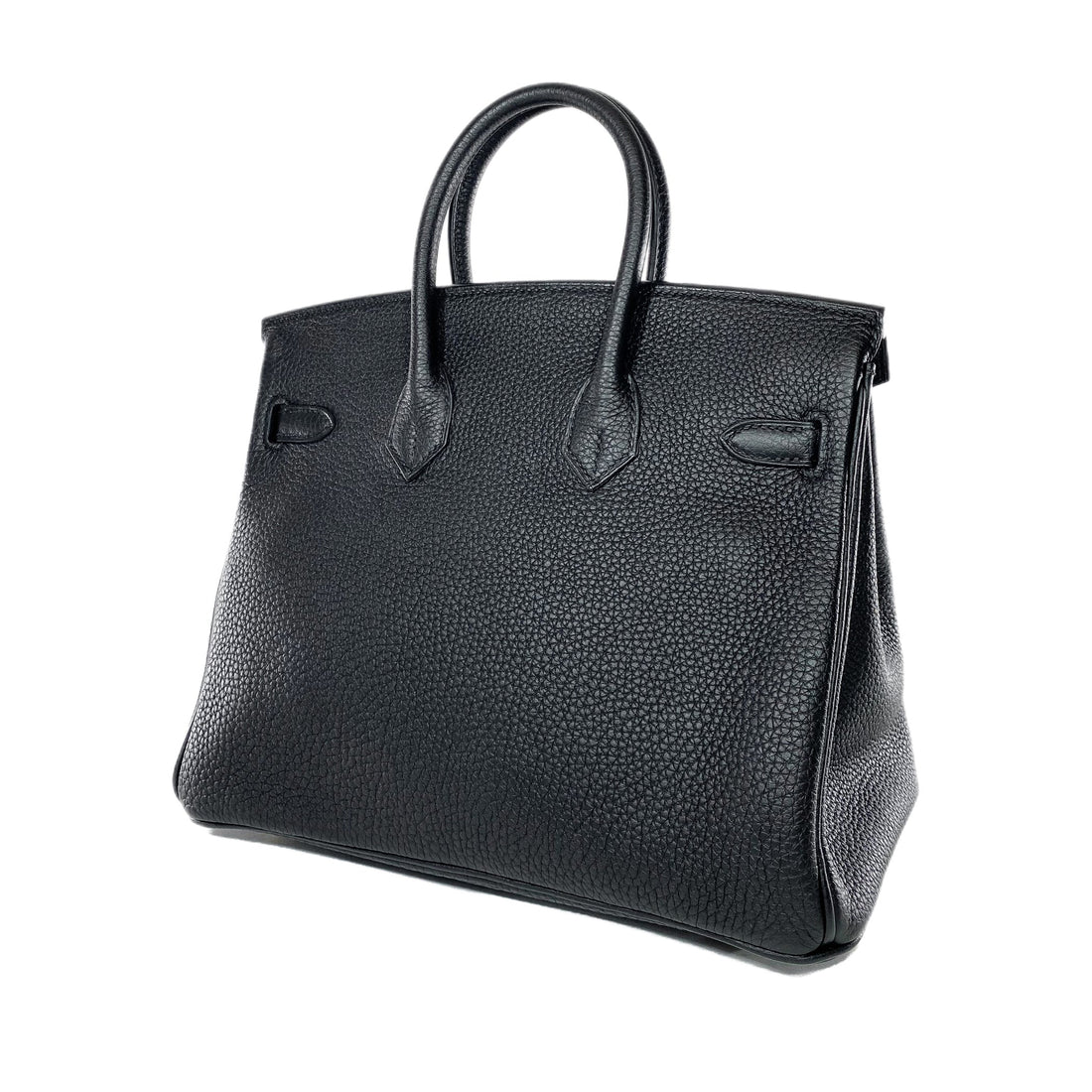 Hermes Birkin Leather Gold Handbag Bag for Women (Black Matt)
