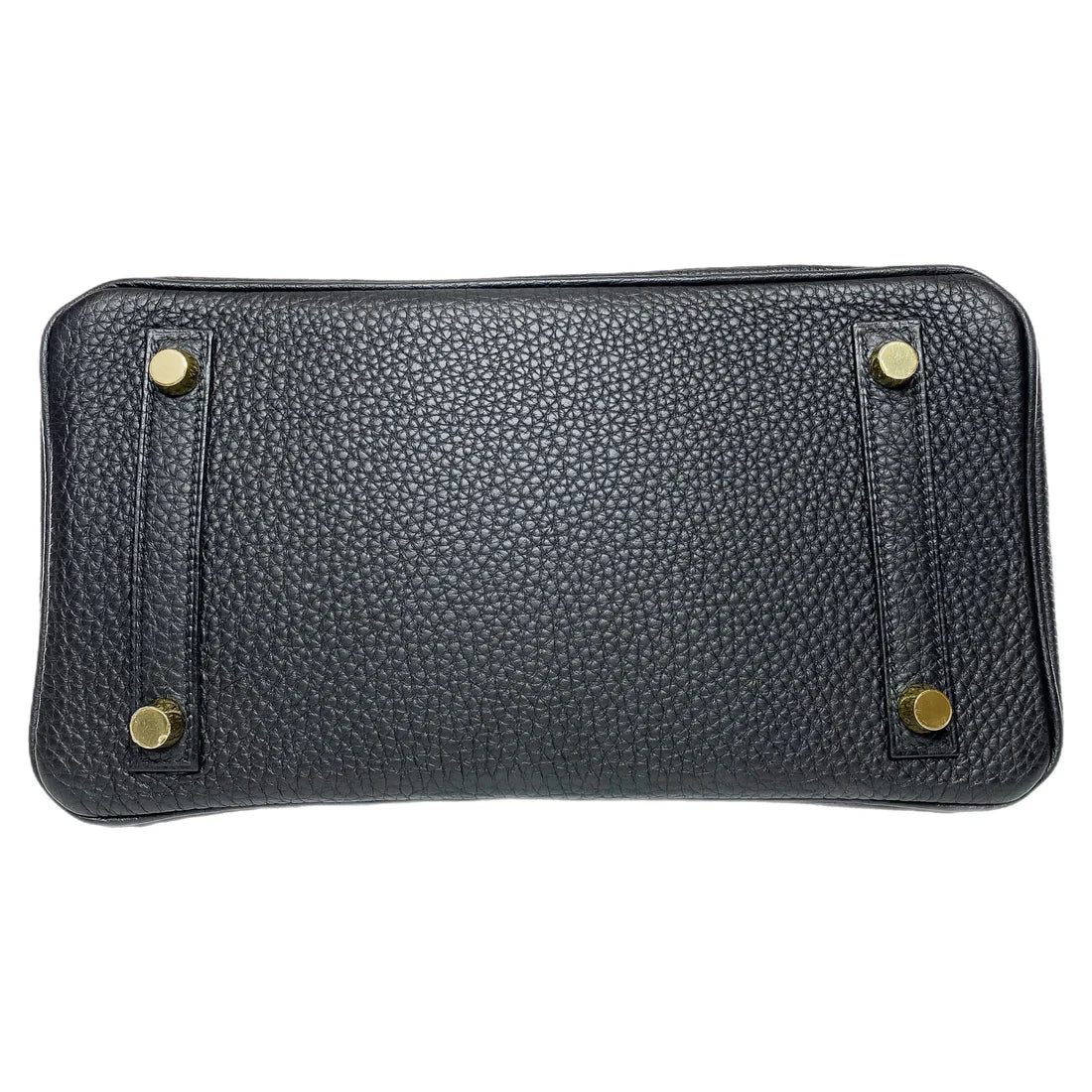 Hermes Birkin Leather Gold Handbag Bag for Women (Black Matt)