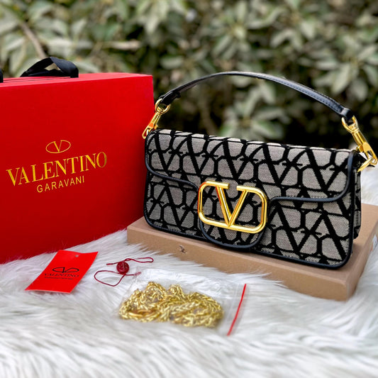 Valentino Garavani Locó Shoulder Bag - Toile Iconographe Canvas | Platinum Hardware